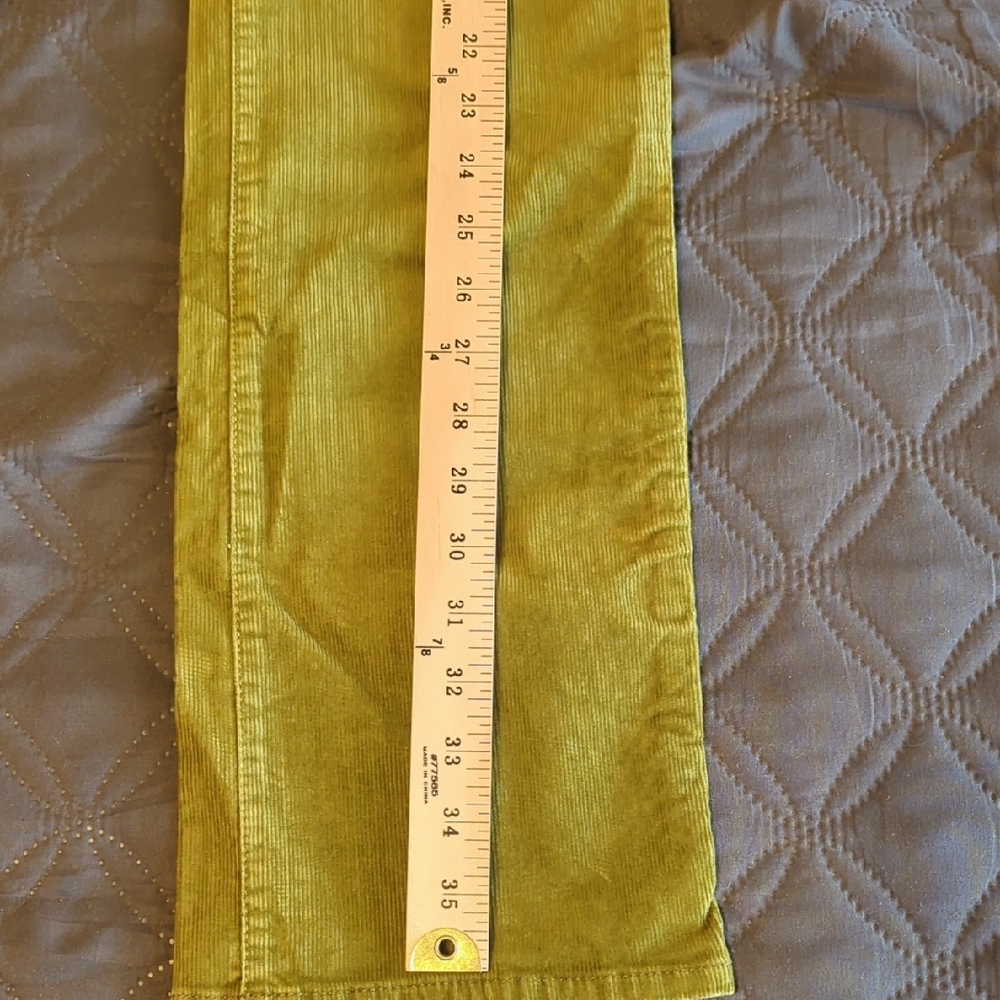 J. Crew Olive Green Straight-Leg Corduroy Pants - Picture 10 of 10